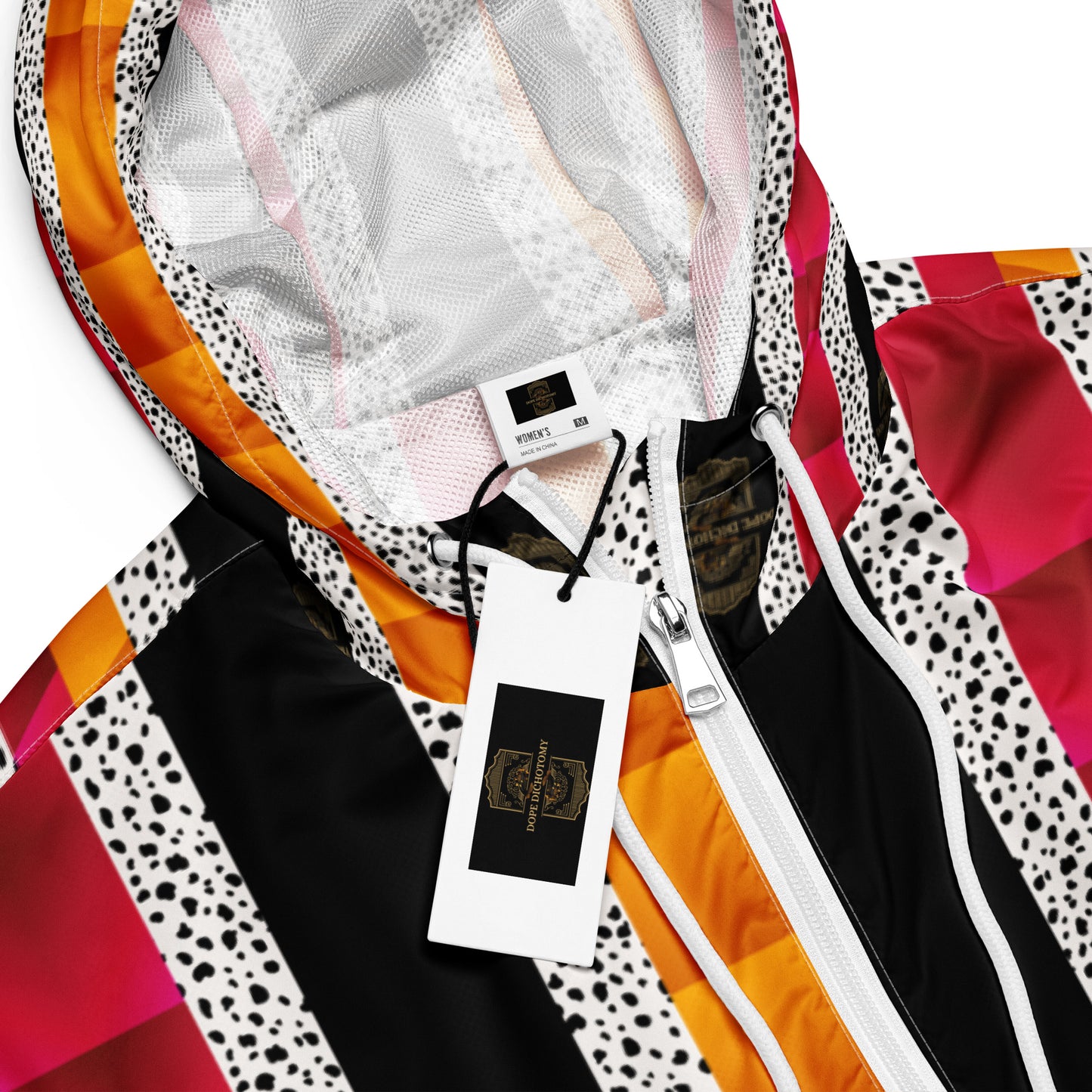 COW PRINT Women’s cropped windbreaker