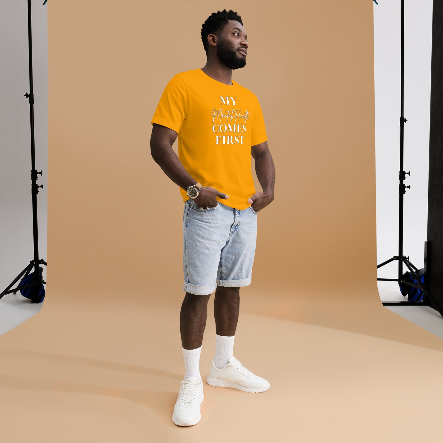 My mental health comes first Unisex t-shirt