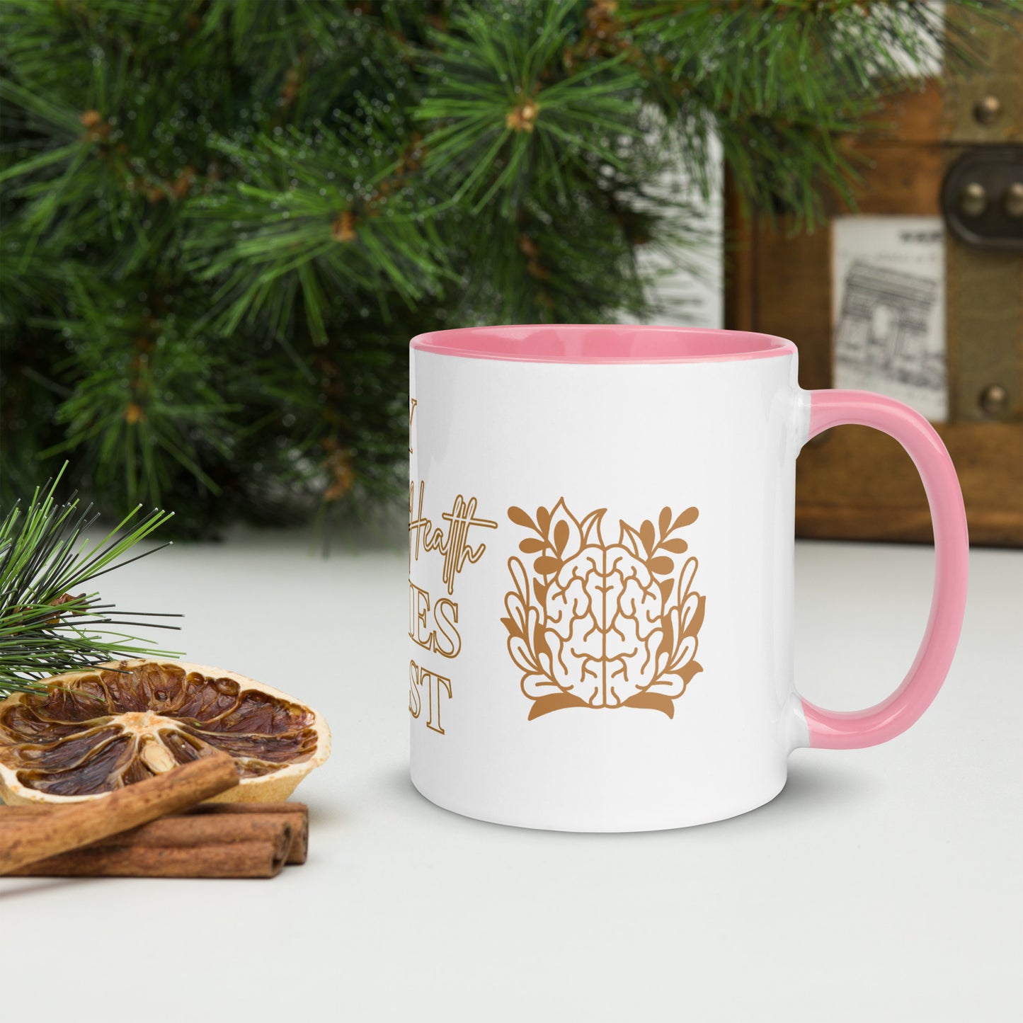 mental health Mug with Color Inside
