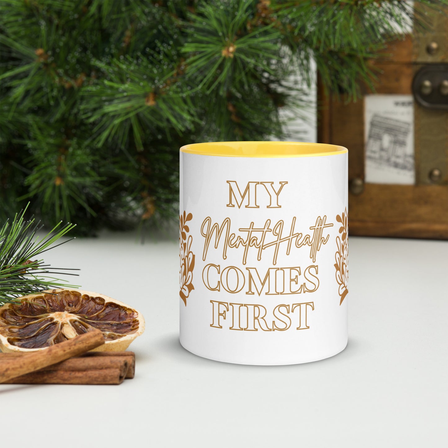 mental health Mug with Color Inside