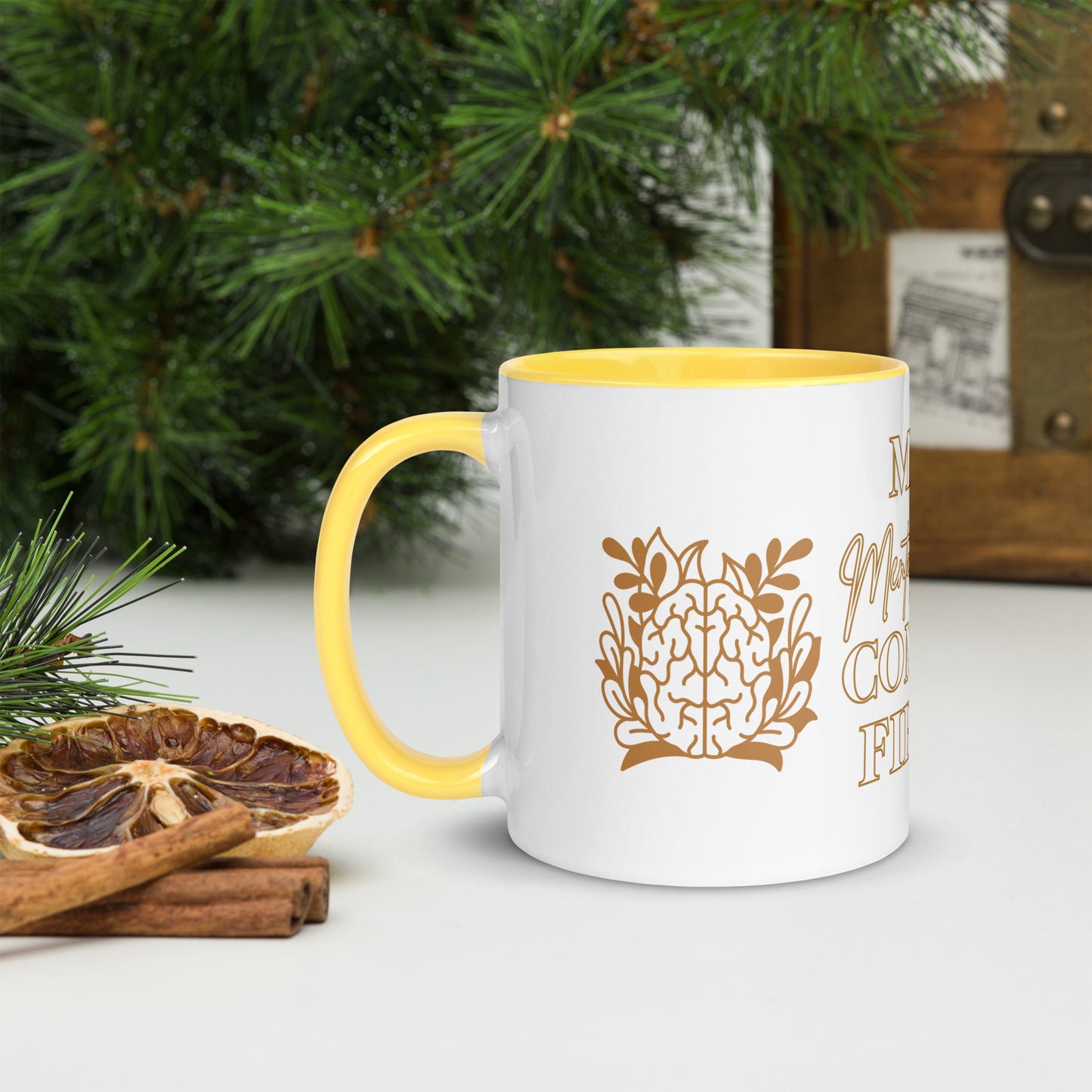 mental health Mug with Color Inside